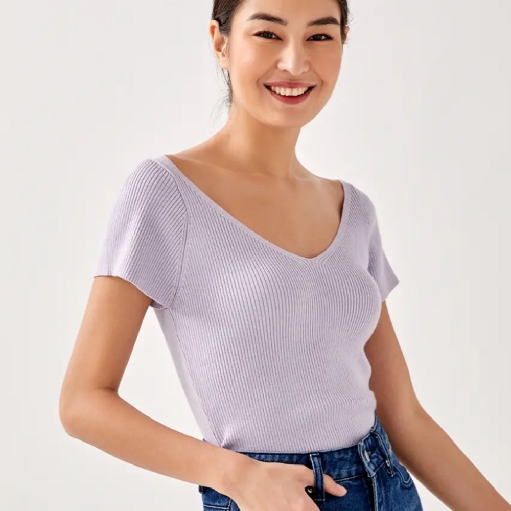 Clemencia Fitted Knit Top